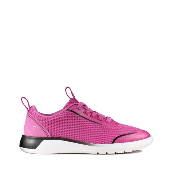 Clarks Girls Suburb Spark Kid Trainers Pink | USA-9672345